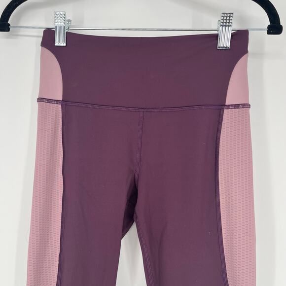 ATHLETA Allyson Felix Legend Mesh 7/8 Tight Agate Purple Pant Women's X-Small - Picture 13 of 13